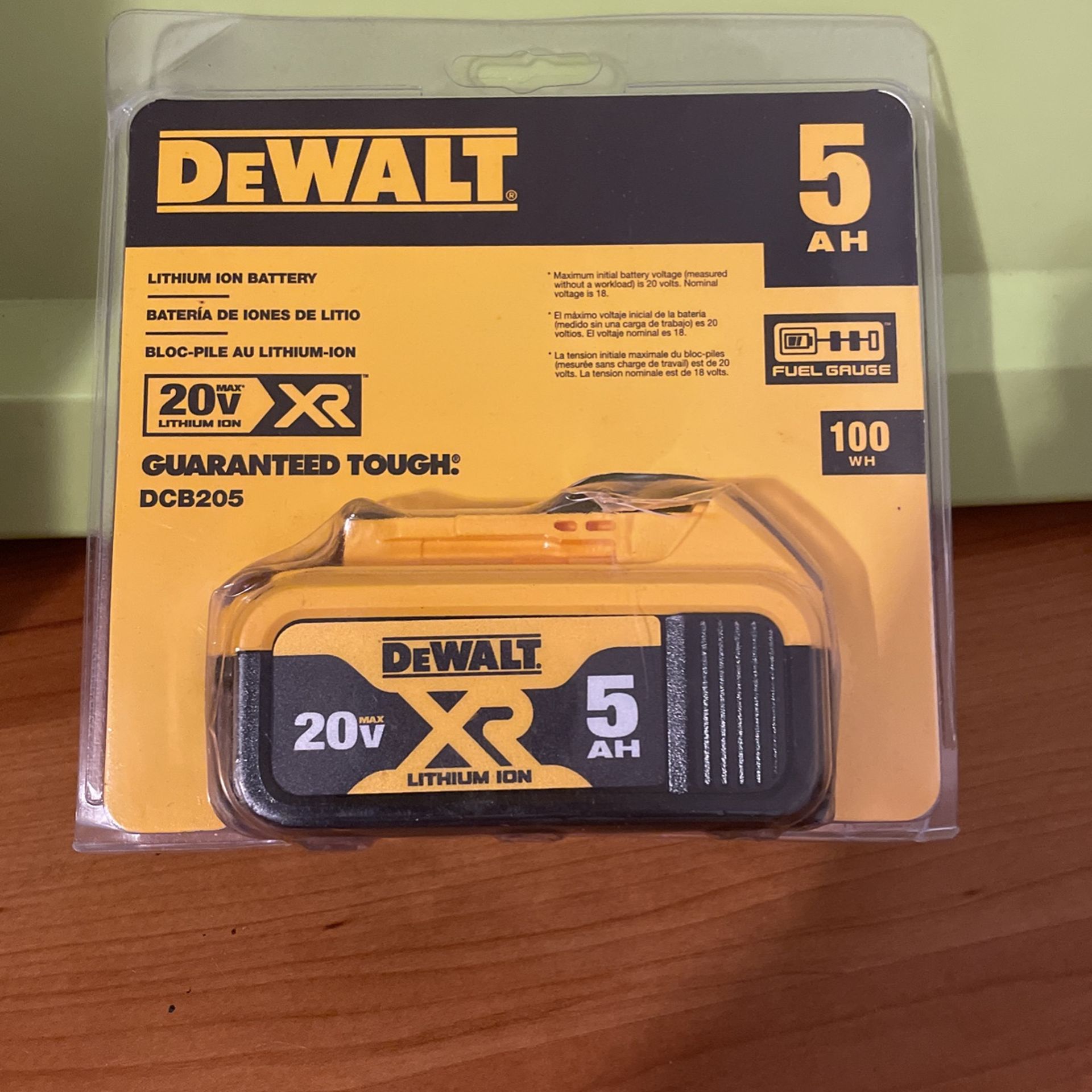 Dewalt 5.0 Battery New
