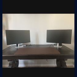 Dual Dell 27” Monitors. 