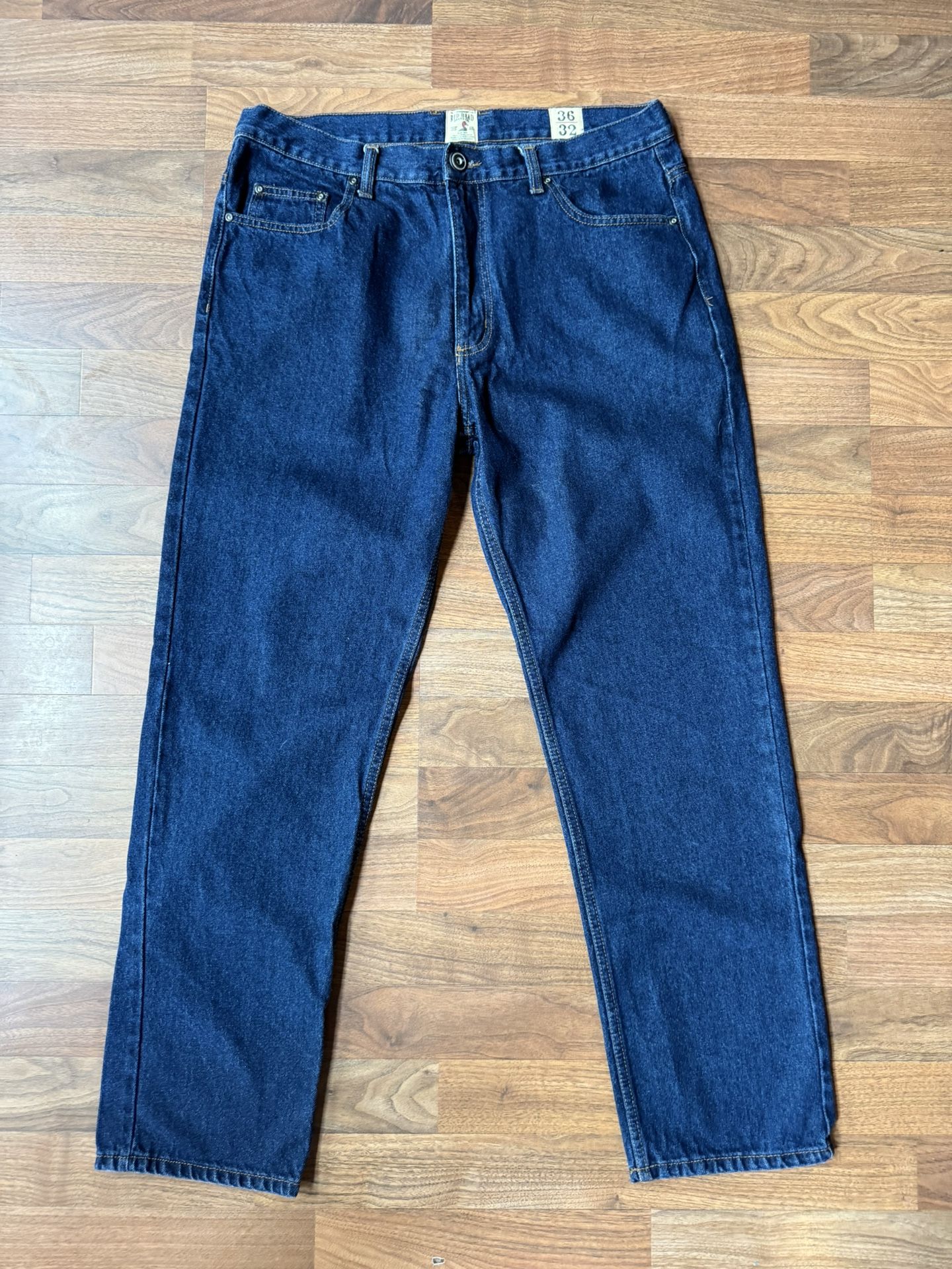 Red Head Brand Jeans Pants Men's Size 36 x 32 Denim Dark wash Relaxed Fit EUC