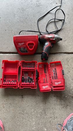 Milwaukee M12 Impact Driver + Charger + Bit Sets & Accessories – Bundle