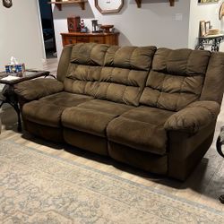 Double Recliner Couch
