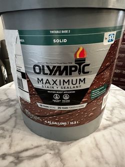 Olympic Maximum 5 gal. SC-1028 Ebony Solid Color Exterior Stain and Sealer in One