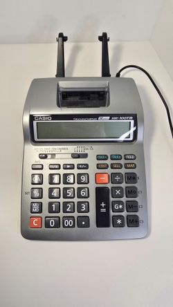 Casio HR-100TM Desktop Printing Calculator 12-Digit Tax & Exchange - Tested