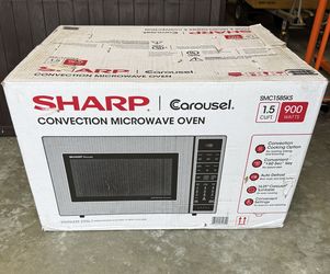 Sharp 24.6 in. 1.5 cu. ft. 900-Watt CountertopMicrowave in Stainless Steel with Convection  $699 plus tax at Home Depot