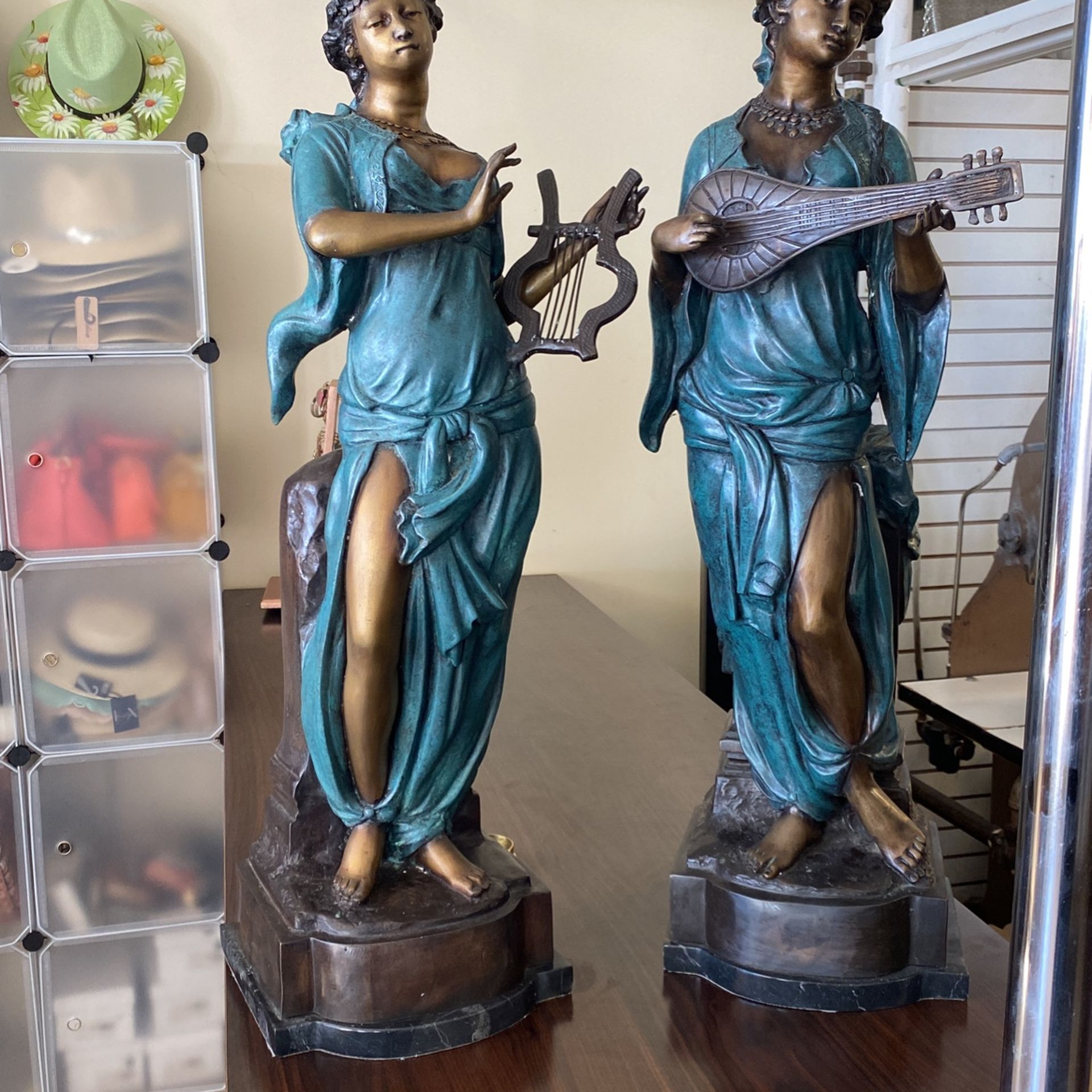 Pair Of Lady Playing Music