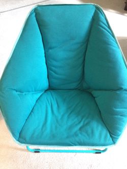 Turquoise Folding Papasan Chair