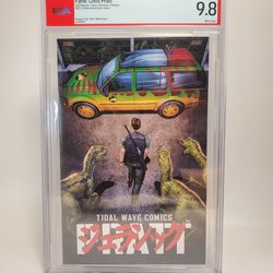 PSA 9.8 FAME: CHRIS PRATT 2025 SDCC SHARED EXCLUSIVE  RAPTOR VARIANT