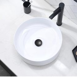 16" x 16" Round Bathroom Ceramic vessel Sink $40  174A