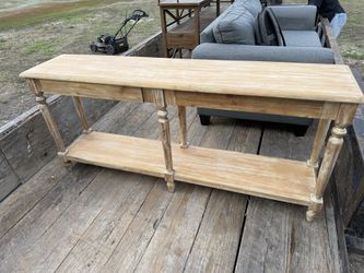 Everett Long Wood Foyer Table