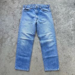 Vintage 80’s 90’s Levi’s 505 Orange Tab Light Wash Blue Jeans 32x29
