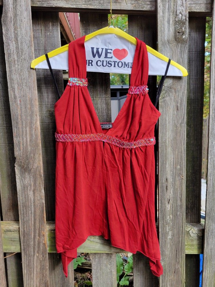 Red Halter Top