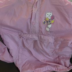 RIPNDIP Nermal Flowers Pink Anorak Jacket