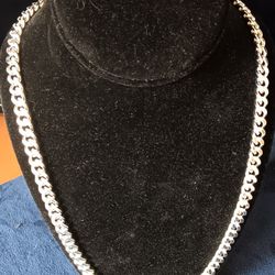24" Silver Italian Chain Necklace 