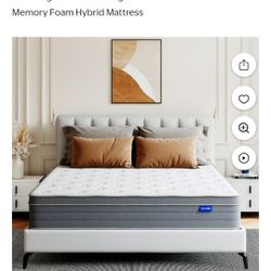 12 Inch King Size Memory Gel Mattress