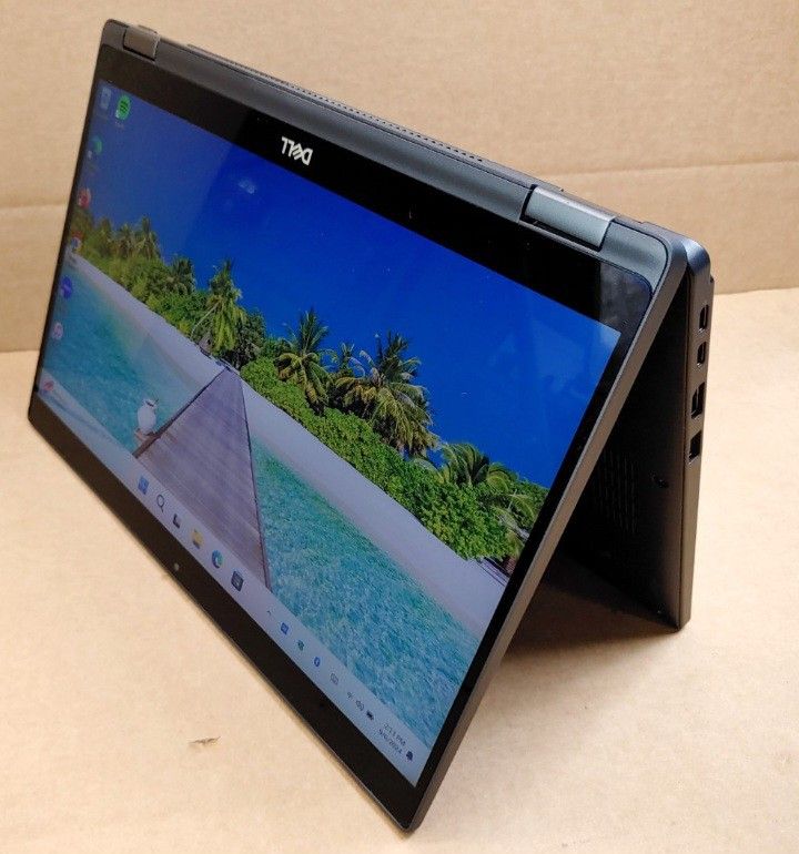 Dell Latitude Touchscreen 2 In 1 Laptop/Tablet Intel Core i7-8650u 16 GB RAM 256 GB SSD 1080P FHD LCD Webcam USB C Ports x2 Windows 11 Professional