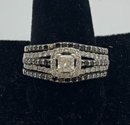 White gold diamond ring #10445