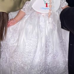 Baptism dress Baby Girl Size 12 Months 