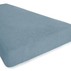 Hokway Couch Cushion Covers Stretch Cushion Covers Sofa Seat Cushion Slipcover Cushion Protector(SmokyBlue, Medium)
