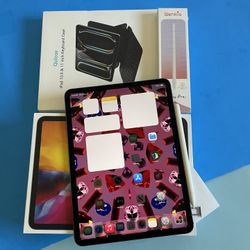 Apple iPad Pro 11” 2nd generation 128GB WiFi + Cellular / unlocked with keyboard and pencil 