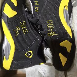 Jordan 14 Thunder Size 9m New