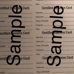 Forklift Certification 