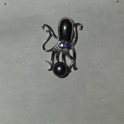 Sterling Silver Octopus Pendant From Sea World New