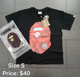 Black bape with red head size S