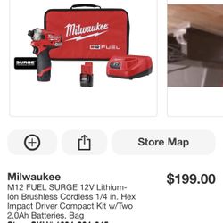 Milwaukee M12 Fuel Surge Impact Driver