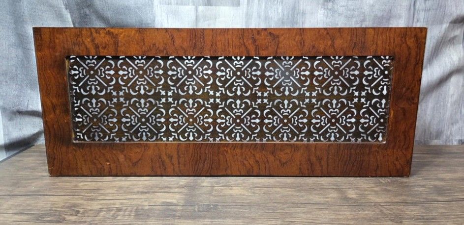 **Rustic Wood and Metal Candle Holder**