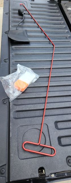 Red Bent Wire Rod with Hardware Kit