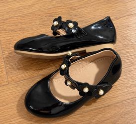 Girls Black Mary Jane Dress Shoes – Size 7C