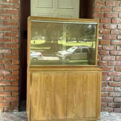 Mid Century Modern Solid Oak China Cabinet c.1960’s