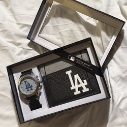 LA Dodgers Watch and Wallet Gift Box