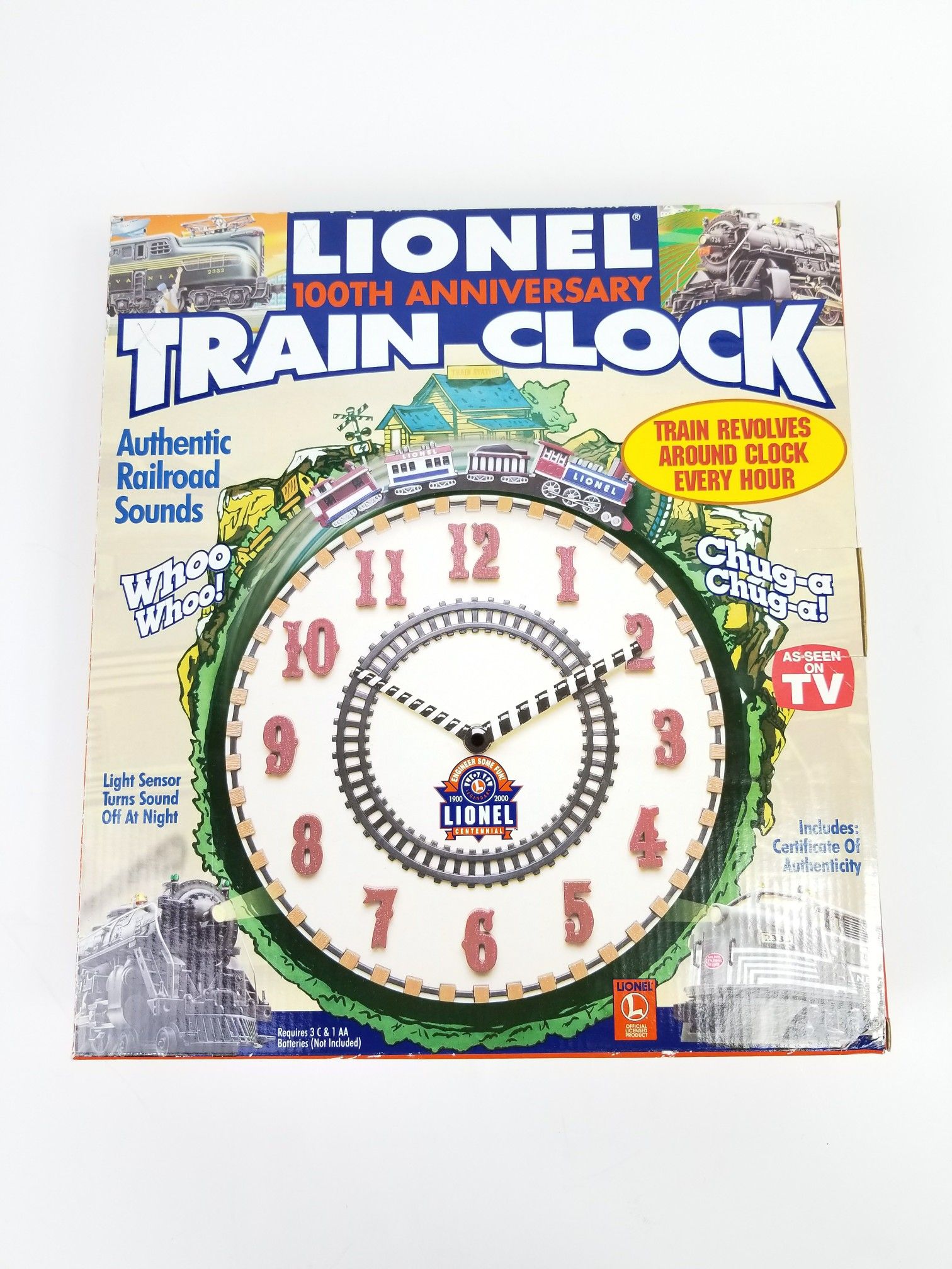 Lionel Train Wall Clock Collectible. Comes in box with Certificate of Authenticity! Great gift