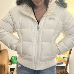North Face Down Jacket With Detachable Hood