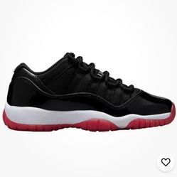Nike Air Jordan Retro 11 Low Bred GS 2025 Black Red Grade School Size 6