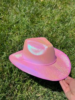 Shiny Pink Cowboy Cowgirl Hat