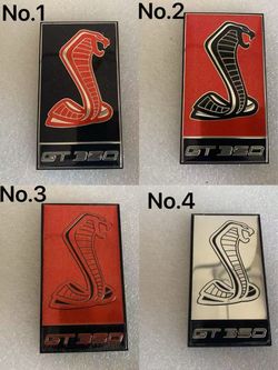 Ford Mustang Coyote Emblem chrom/schwarz Neu