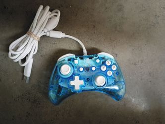 PDP Rock Candy Wired Controller For Nintendo Switch, Blue, Tested, Working.