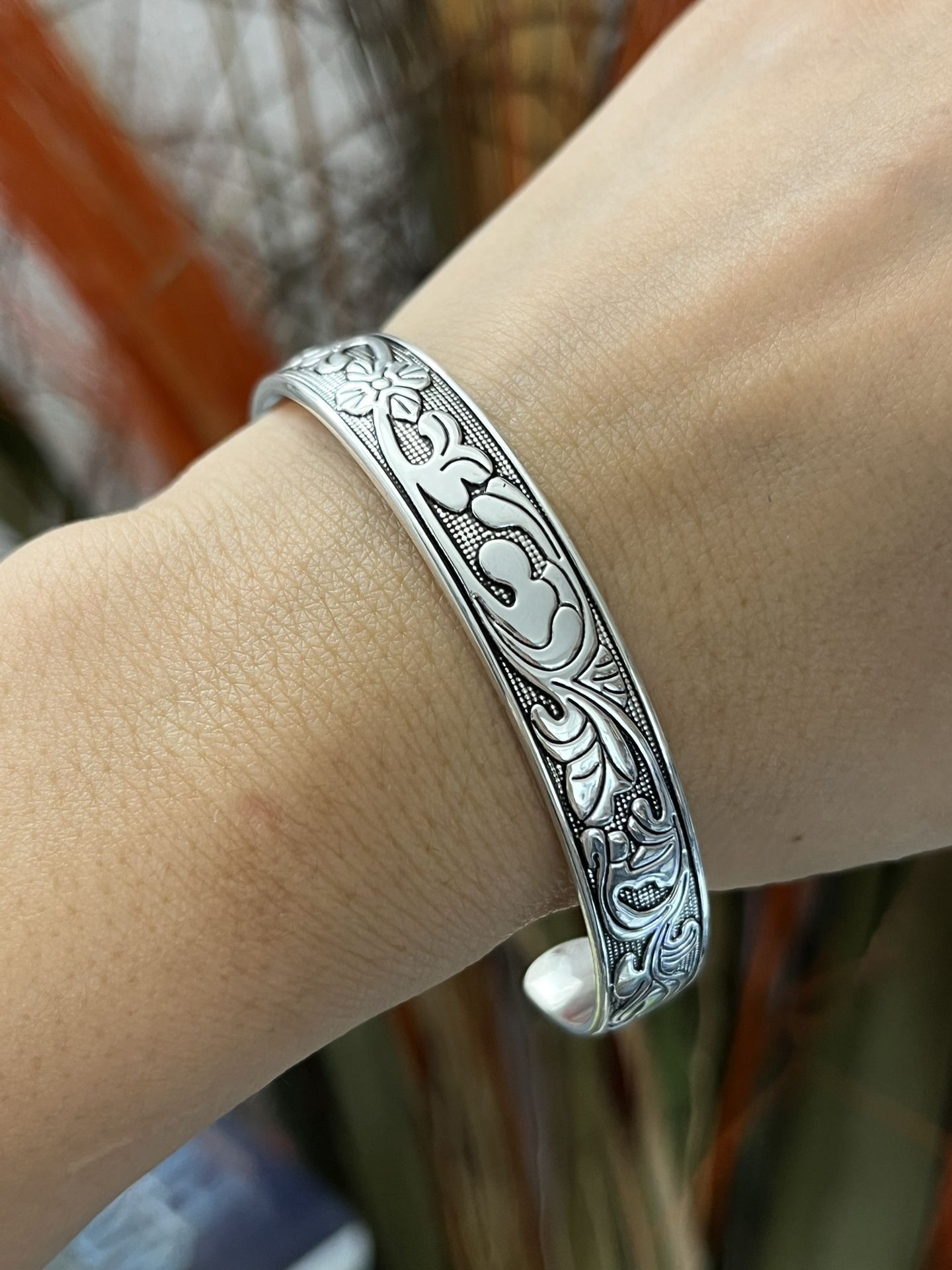 Unisex S925 Silver cuff Bracelet,Silver Cuff bangle bracelet,Chunky bracelet,Silver Cuff bangle bracelet,Cuff bangle,Gift for her him DETAILS * Mat