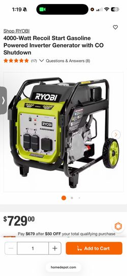 RYOBI GENERATOR