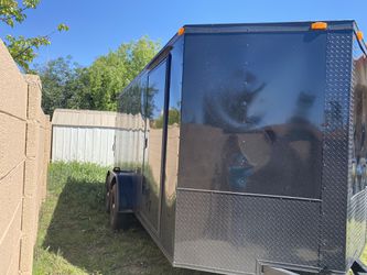 brand new enclosed trailer 7x14TA2 in blackout edition with warranty ready for you to start your new business Thumbnail