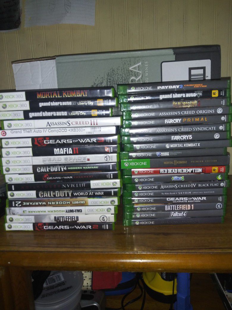 Bundle Of Xbox One And 360 Games. Ill Accept Best Offer