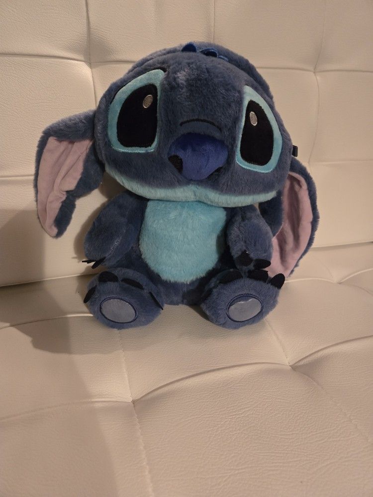 Stitch Plush Backpack- Japanese Style Blue 15x31x10cm