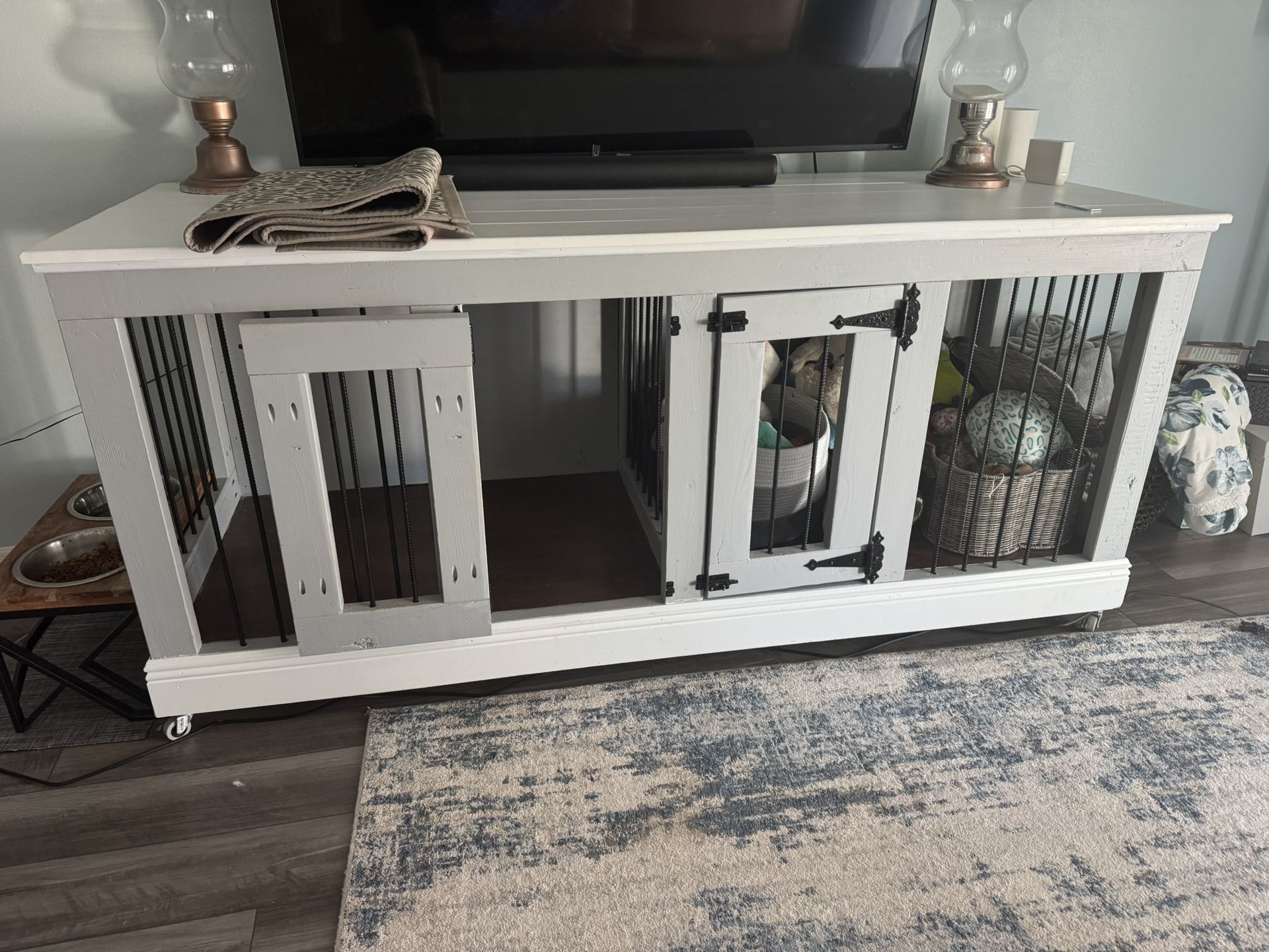 Custom Built Double Dog Kennel Large