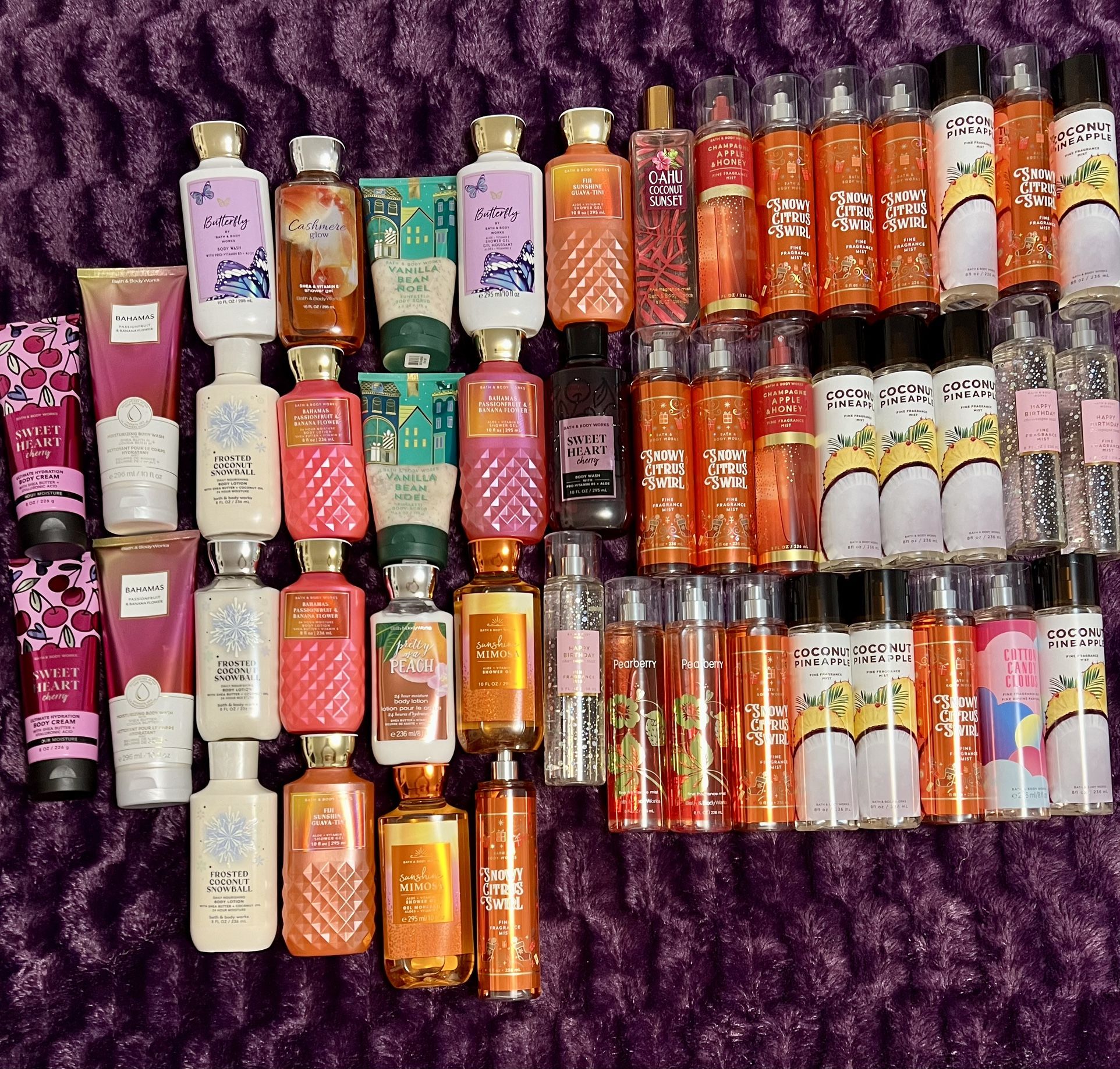 Bath & Bodyworks Lotions and Sprays