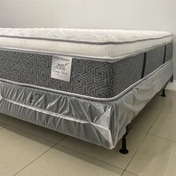 King Size Mattress 14” Inches Pillow Top Of High Quality Also Available in Twin-Full-Queen and Cali-King Same Day Delivery