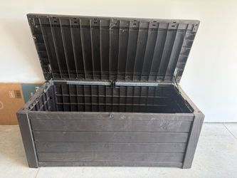 Keter outdoor storage box 60.5x25hx28d