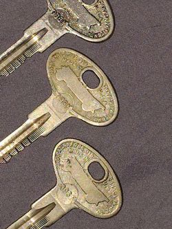 Vintage Brass Keys Set of 3,2, and 3.
