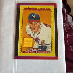 Baseball Card Warren Spahn